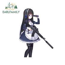 EARLFAMILY 13cm x 9.5cm for Anime Girl with A Gun Funny Car Stickers Waterproof Decals Windows Motorcycle Laptop Scratch-Proof 2024 - buy cheap