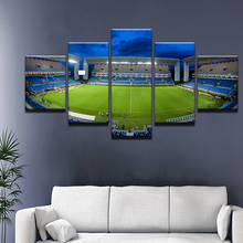 HD Printed Landscape Modular Pictures Green Stadium Sports Canvas Painting Frame 5 Panel Gymnasium Bedroom Home Wall Art Decor 2024 - buy cheap