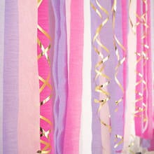 3/6rolls 22M Crepe Paper Streamers DIY Paper Garland Party Backdrop for Wedding Birthday Decoration Baby Shower Party Supplies 2024 - buy cheap