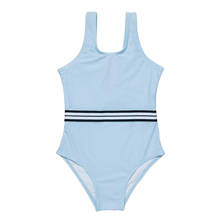 Newest Arrival Kids Girls Fashion Stripe Summer Swimsuit Stylish Sleeveless Summer Swimsuit for Children Girls 10-16Y 2024 - buy cheap