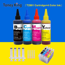 Toney King-cartucho de recarga de tinta para impresoras Epson T2991 T2992 T2993 T2994 + 400ml, Expression Home XP-245 247 2024 - compra barato