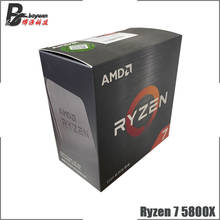 AMD Ryzen 7 5800X R7 5800X 3,8 ГГц Восьмиядерный 16-поточный ЦПУ процессор 7NM L3 = 32M 100-000000063 разъем AM4 новый, но без кулера 2024 - купить недорого