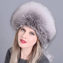 HT3273 High Quality Real Fur Hat Thick Warm Men Women Winter Hat Russian Ushanka Hat Trapper Ski Russian Cap Winter Bomber Hat 2024 - buy cheap