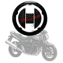 Pegatina de fibra de carbono 3D para motocicleta, cubierta de tapa de combustible de Gas y aceite, pegatina protectora para Suzuki Bandit 1250S 2007 2008 2009 2024 - compra barato