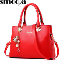 SMOOZA-Bolso de mano Vintage para mujer, bolsa de mano colorida con asa superior, con colgantes de flores de lujo, de hombro 2024 - compra barato