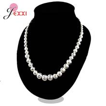 New Fashion Big Round Beads Necklaces For Women Girls 925 Sterling Silver Bohemia Style Fashion Jewelry Necklaces For Birthday 2024 - buy cheap
