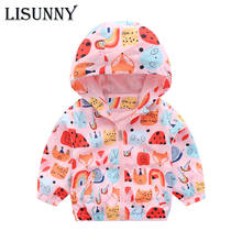 LISUNNY 2021 Spring Autumn New Children's Clothing Girls Assault Suit Baby Zipper Shirt Coat Kids Animal Print Windbreaker 1-6y 2024 - buy cheap