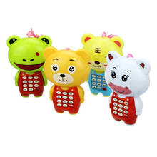 Mini Baby Electronic Phone Toy Children Cartoon Digital Sounding Flashing Musical Mobile Phone Baby Educational Learning Toys 2024 - buy cheap