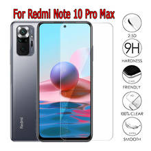 Funda para Redmi Note 10 Pro Max, protectores de pantalla frontal de vidrio, película protectora para teléfono, vidrio templado HD 2024 - compra barato