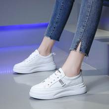 New 2021 Fashion Platform Sneakers New Sping Women Shoes For Woman Casual Shoes Wild Platform Heels Leisure Women White Sneakers 2024 - buy cheap