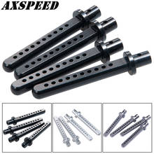 AXSPEED-soporte de poste de carcasa de aluminio para coche, columna de carcasa para 1/10 Axial SCX10 4WD RC Crawler, piezas de actualización de coche, 4 Uds. 2024 - compra barato