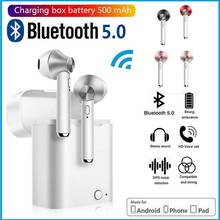 Tycipy Bluetooth наушники 3D стерео TWS беспроводные наушники Бег Спорт бас гарнитура с микрофоном для iphone Xiaomi huawei samsung 2024 - купить недорого