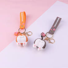 Cartoon Animal Keychain Cute Funny Cat Key Chain Pendant keyring for Women Car Bag Key Ring Jewelry Gifts 2024 - buy cheap