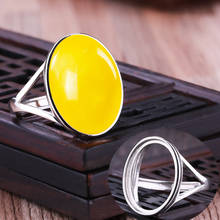 Configurações de anel ajustável de prata esterlina 925, base descobertas faça você mesmo, acessórios para joias, cabochões de vidro, bandeja para fazer anéis 2024 - compre barato