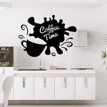 Cartoon Coffee Time Wall Sticker Pvc Removable For Kids Rooms Decoration Wall Art MURAL Drop Shipping 2024 - buy cheap