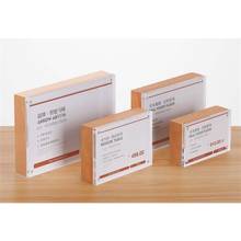 Marco de exhibición de tarjeta de madera, 90x54mm, menú acrílico, etiqueta de precios, soporte de señal 2024 - compra barato