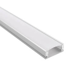Difusor de perfil de alumínio em led de 20 polegadas, canal led plano ultra fino para pcb de 12mm, 5v 12v 24v, invólucro de luz de fita 2024 - compre barato