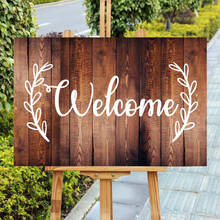 Guirnalda de madera para boda, cartel de bienvenida, tablero rústico, decoración de boda, personalizado, para compromiso, ducha nupcial 2024 - compra barato
