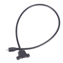 Conector Micro USB 2,0 macho a Micro USB 2,0, Cable de extensión hembra de 30cm y 50cm con tornillos, agujero de montaje en Panel, completamente nuevo 2024 - compra barato