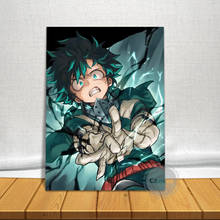 Quadros de decoração de tela do anime deku my hero academia, pinturas de pôster, decoração para casa, estudo, arte de parede 2024 - compre barato