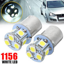 2x Hot White BA15S R5W 1156 5050 8SMD LED Car Tail Turn Signal Backup Brake Side Maker Parking Bulb Car Styling Light Source 2024 - buy cheap