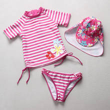 UPF50+ Girls Swimwear 1~7Year Baby Girls Swimsuits High quality Children Surfing Suits Kids Bathing Suits Beachwear-SW407 2024 - buy cheap