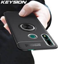 KEYSION Metal Ring Case For Huawei Honor 9X Global Version Soft Matte Silicone Shockproof Back Phone Cover for Honor 9X Premium 2024 - compre barato