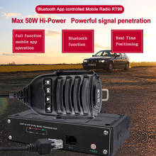 Retevis-rádio portátil rt99 4g, com bluetooth, uhf, vhf, walkie talkie, 50w, funcionamento em tempo real, com gps 2024 - compre barato