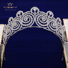 New Luxury Crystal Wedding Hair Accessories Bride Zircon Crown Headdress Bridal Hair Jewelry 2024 - buy cheap