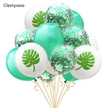 Balões de látex de flamingo, decorações para festa de crianças, decoração de aniversário para meninas, balões havaianos tropicais de folhas de palmeira 2024 - compre barato