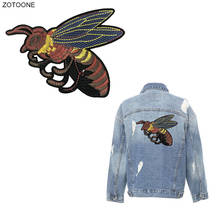 ZOTOONE Big Back Patch Bee Iron on Patches Applique Sewing Handmade Badge for Clothing Jeans Clothes Sew on Embroidery Applique 2024 - buy cheap