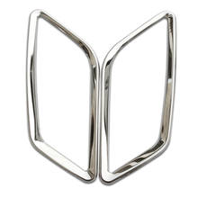 Moldura de aço inoxidável para ford fiesta 2009-2015, adesivo para decoração de anéis, 2 peças 2024 - compre barato