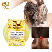 PURC Sunny-Barra de champú de pomelo, limpieza suave e hidratante, extracto de plantas orgánicas, jabón para el cabello, 60ml 2024 - compra barato