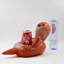 Комплект из 3 предметов Симпатичный Морской Лев надувные воды плавательного Бассеина для питевых чашек стенд держатель поплавок вечерние игрушка для напитки бар подставки 2022 - купить недорого