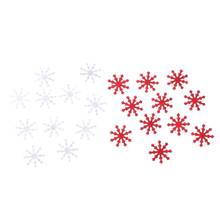 100 шт. Рождественские снежинки, рождественские искусственные снежинки, рождественские сверкающие украшения, праздничные снежинки 2024 - купить недорого