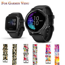 For Garmin Venu/Venu Sq Strap Silicone Watchband Smartwatch Painted Bracelet For Garmin Venu Sq Music Colorful Wrist Band 2024 - buy cheap