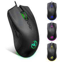 Wired Computer Mouse RGB Professional Gaming Mouse 7 Buttons 6400 DPI Optical Mice For Laptop PC Gamer With 7 Changeable Colors 2024 - buy cheap