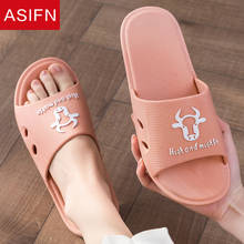 ASIFN2021 New Sandals summer Slippers women Cartoon Cute Bathroom Non-slip Couple Indoor Soft Bottom Home Bath Slippers Male 2024 - buy cheap