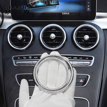 Anéis decorativos para saída de ar condicionado automotivo, acabamento com diamantes para mercedes benz classe c w205 glc x253 2024 - compre barato