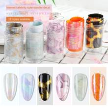 Marble Series Nail Foils Nail Art Decorations Transfer Stickers Gradient Starry Sky Wraps Adhesive Decals Manicure Designs 2024 - buy cheap