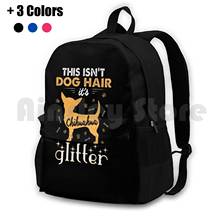 This Isn'T Dog Hair It'S Chihuahua Glitter Funny Outdoor Hiking Backpack Waterproof Camping Travel Cute Kawaii Puppy Dog Dog 2024 - buy cheap