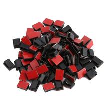 Quality 100 pcs Adhesive Cable Clips Wire Clamps Car Cable Organizer Cord Tie Holder 2024 - buy cheap
