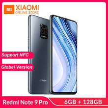 Xiaomi глобальная версия Redmi Note 9 Pro 6 ГБ 128 ГБ Snapdragon 720 NFC Смартфон 64MP Quad Camera Pro 5020 мАч мобильный телефон 2024 - купить недорого