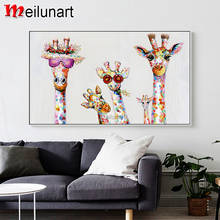 Girafa abstrata família animais 5d diy pintura de diamante quadrado completo broca redonda bordado venda decoração de casa as0071 2024 - compre barato