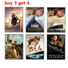 Titanic Classic Movie Poster Paper Bar Cafe Poster Retro Home Decorative Painting Wall Sticker 2024 - compre barato