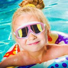 Crianças óculos de natação para meninos meninas nadar óculos anti nevoeiro grande versão natação óculos de natação cheio revestido crianças natação 2024 - compre barato