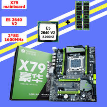 ! Материнская плата HUANAN V2.49 X79, процессор RAM combos Xeon E5 2640 V2 CPU (2*8G)16G DDR3 RECC memorry, все хорошо протестированы, 2 года гарантии 2024 - купить недорого