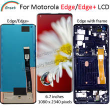 6,7 ''для Motorola Edge Plus Edge + ЖК-дисплей Сенсорная панель экран дигитайзер в сборе Pantalla для Moto Edge XT2063-3 дисплей 2024 - купить недорого