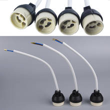 Adaptador de soquete gu10, conector de porcelana halogênio gu10 para lâmpada com luz de led 2024 - compre barato