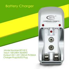 2 Slots Universal Battery Charger 9V Easy-use for AA/AAA Rechargable Ni-MH Battery Smart Charger EU/US Plug for Dropshipping 2024 - buy cheap